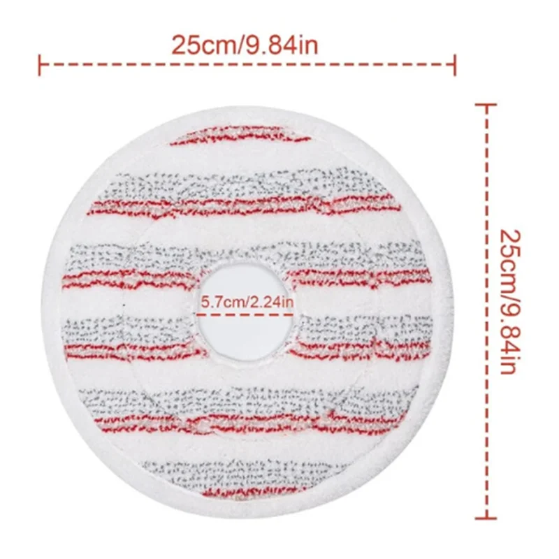 أجهزة الطبخ 6 قطع من عبوات رأس ممسحة الأرضية الحمراء لملحقات الممسحة Vileda Clean Spin، القابلة للغسل وإعادة الاستخدام