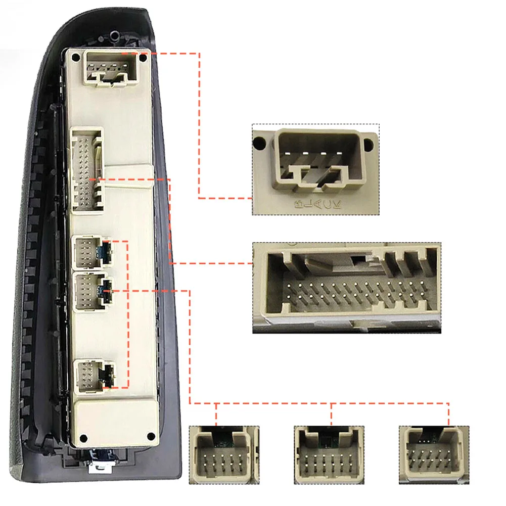 Driver Door Control Power Window Switch Easy Installation Door Locking Mechanism Reinforced Components As Shown