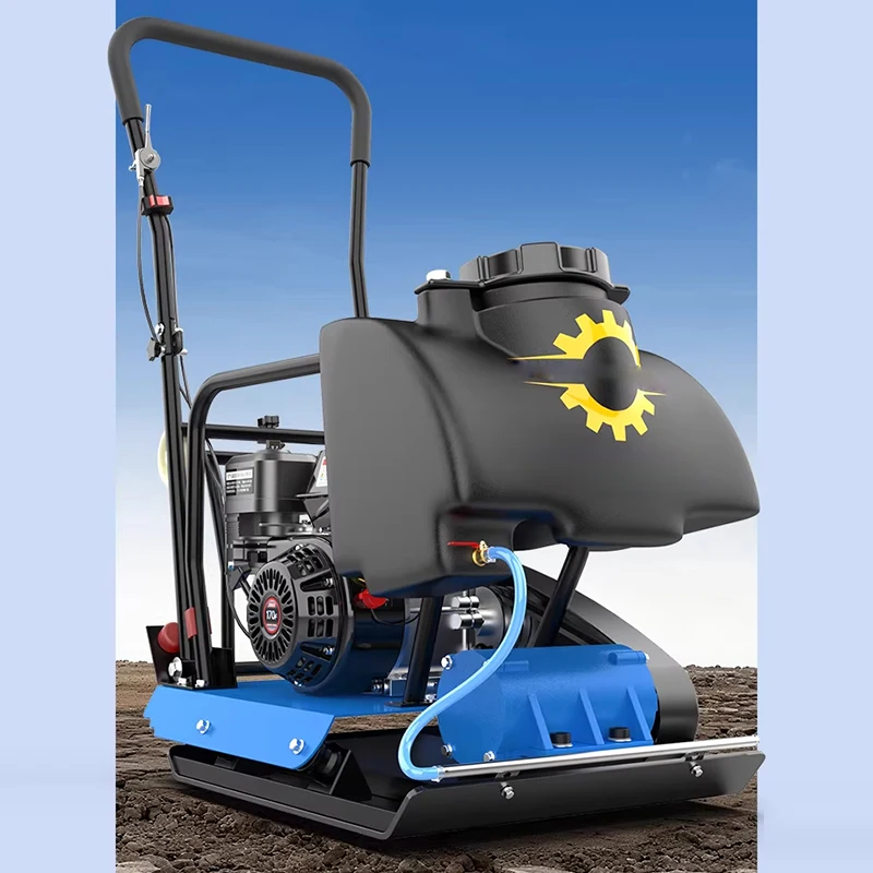 Road Compactor Fuel-Powered Tamper Compaction Machine Vibrating Plate Compactor (New Model) Flattening Uneven And Pi(Customized)