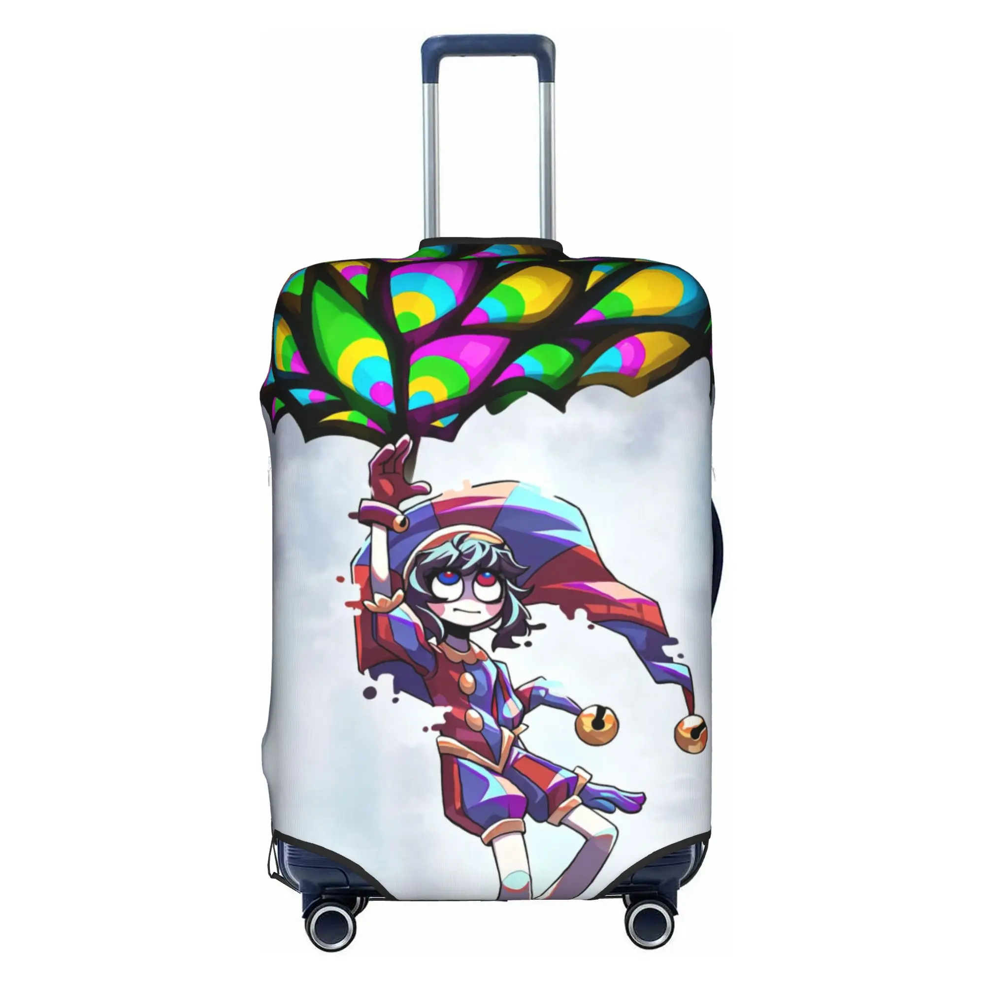 Custom Jax D-Digitals Circus Luggage Cover Fashion Black Humor Anime Suitcase Protector Covers Suit For 18-32 inch