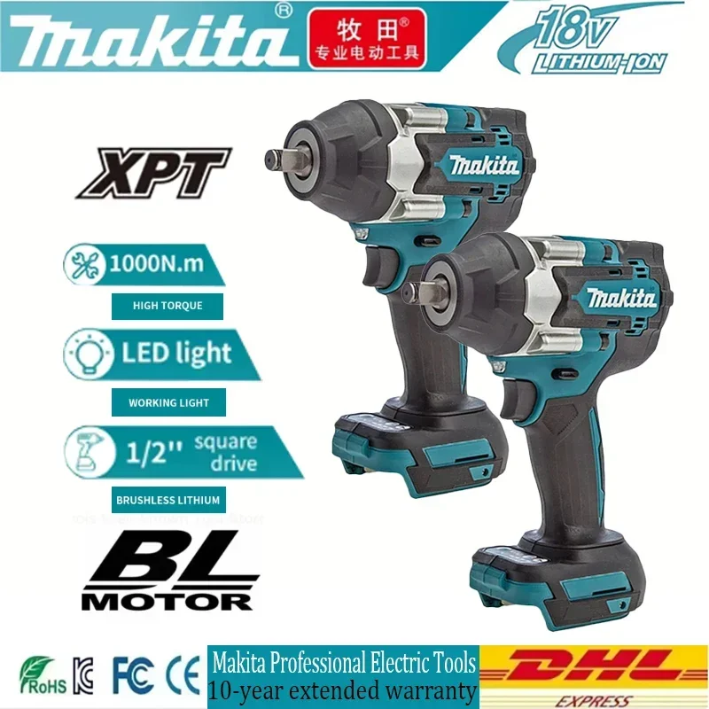 

DTW700 New Brushless Electric 18V Wrench Cordless Drill Screwdriver Free Delivery Large Torque Power Tools Torque Wrench Makita