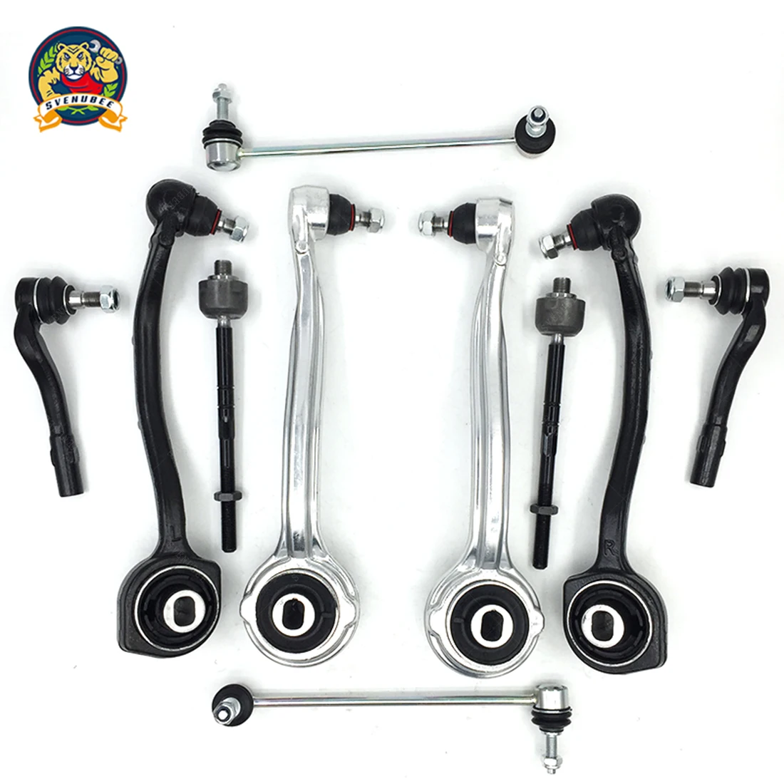 Svenubee 10pcs Front Upper Lower Control Arm Suspension Kit for Mercedes-Benz W203 C230 C320 CLK320 2001 2002 - 2007 2008 2009