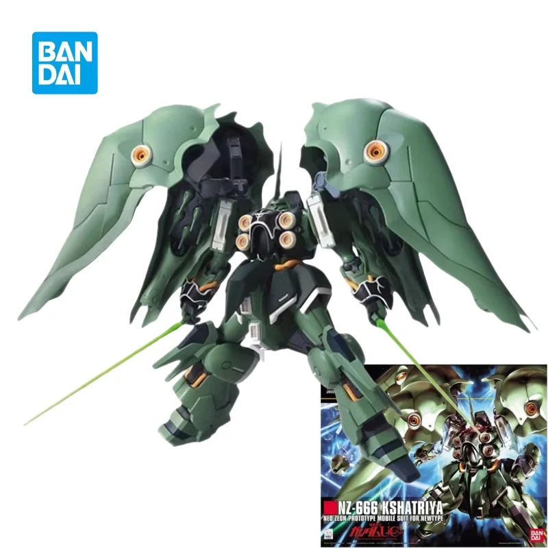 

Genuine Bandai Gundam HG NZ-666 Kshatriya Mobile Suit Anime Assembled Model Figure Movable Doll Toy Gift Decoration for Children