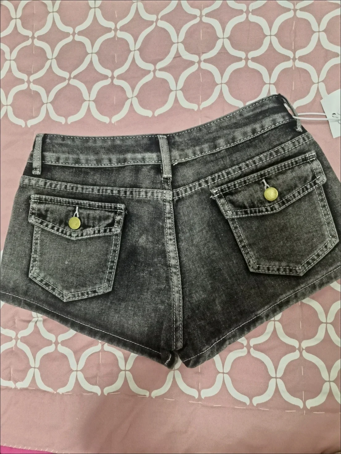 streetwear Pantaloncini di jeans vintage aderenti a vita bassa Donna American Retro High Street Estetica estiva Y2k Punk Harajuku Jeans corti