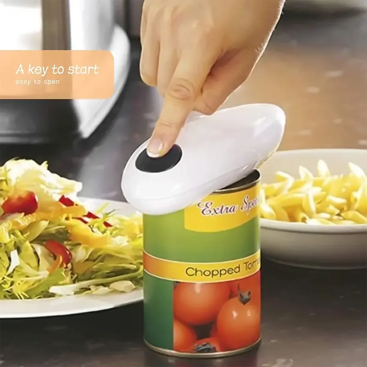 New electric can opener 8-shaped can opener automatic bottle opener set