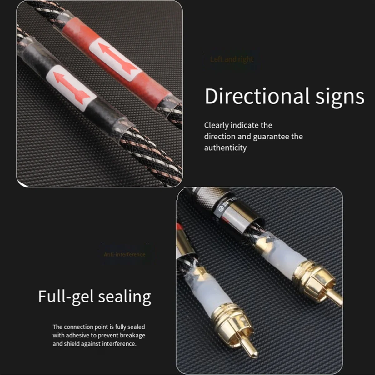 B24B كابل الصوت 2RCA ذكر إلى 2RCA موصل للمسرح المنزلي DVD مكبر للصوت التلفزيون فيديو الحبل المتكلم إشارة كابل #6