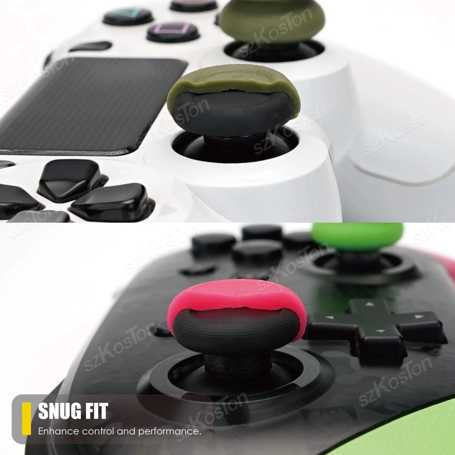 6 Buah Tutup Joystick untuk Switch 2 Pro untuk Pengendali PS5/PS4 GamePad Silikon Antiselip Pegangan Jempol Ergonomis Aksesori Gaming