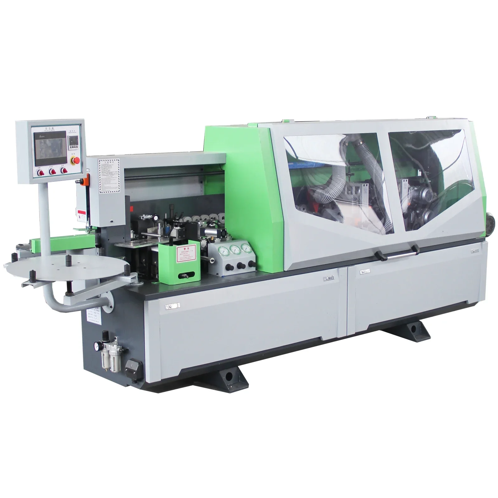 6 Function PVC ABS Automatic Edging Banding Machine MDF Plywood New Condition Wood Industries-Gluing Scraping Buffing Manual