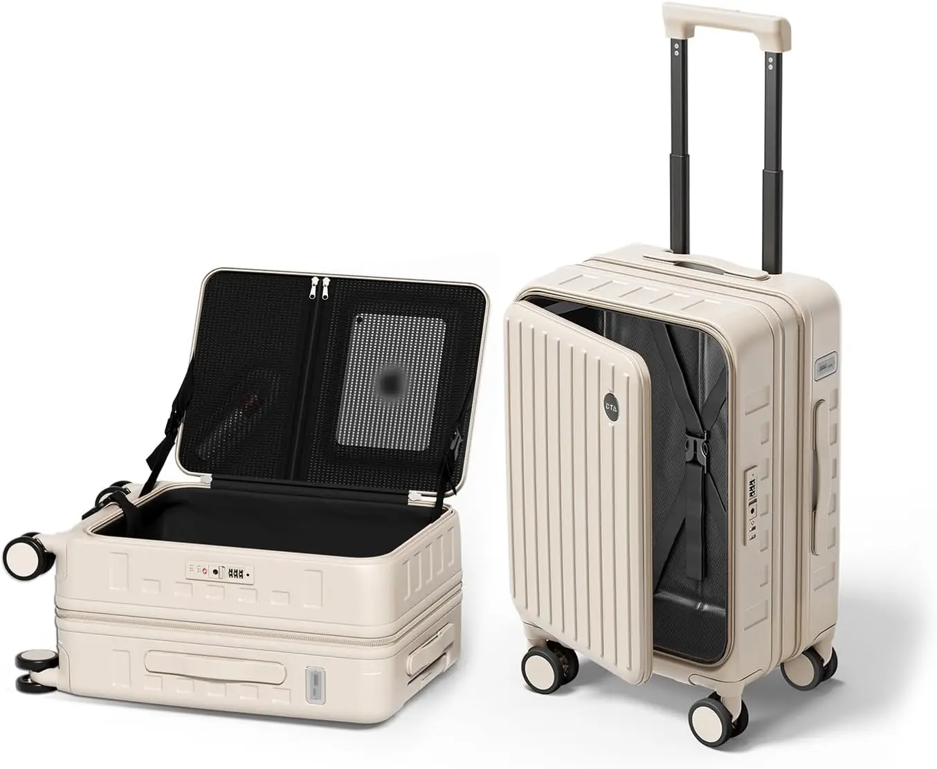 

20" Expandable PC Hard Shell Carry On with TSA Lock & Cup Holder