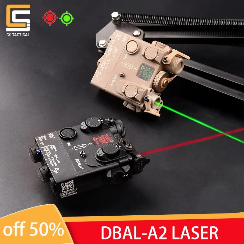 

WADSN PEQ DBAL-A2 Airsoft Red Green Dot Laser Indicator Rifle Hunting Weapon Light No Light No IR DBAL Flashlight Fit 20mm Rail