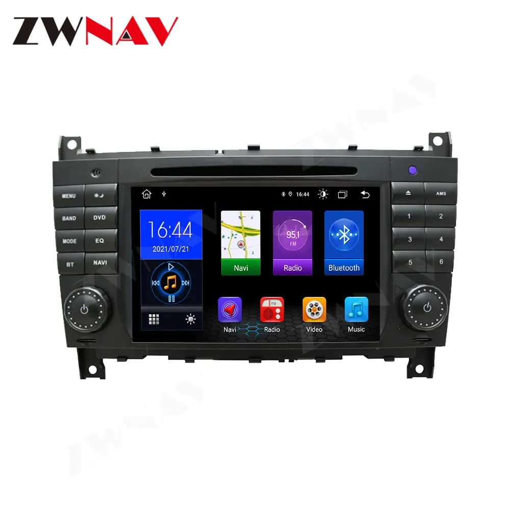 8 Core 7 Inch Android 12 Car Radio for Benz W203 Touch Screen GPS Wireless CarPlay Stereo Multimedia Player