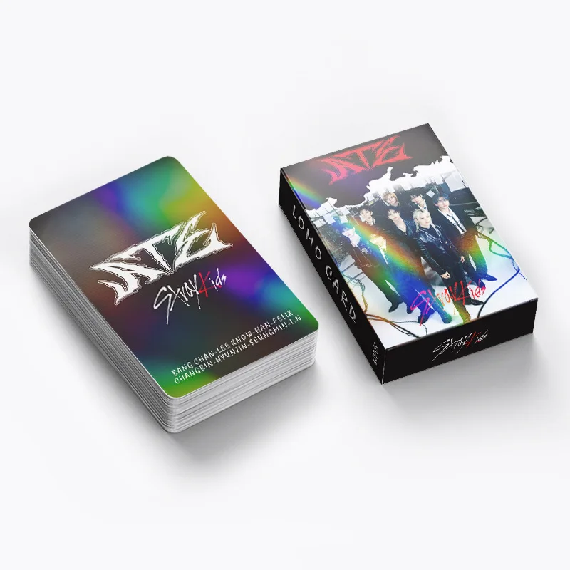 ホットセール コレクターズギフト DO IT STRAYKIDS SKZOO グッズ 60枚 ホログラフィック フラッシュカード - 傷防止 両面印刷 LOMO ファンギフト