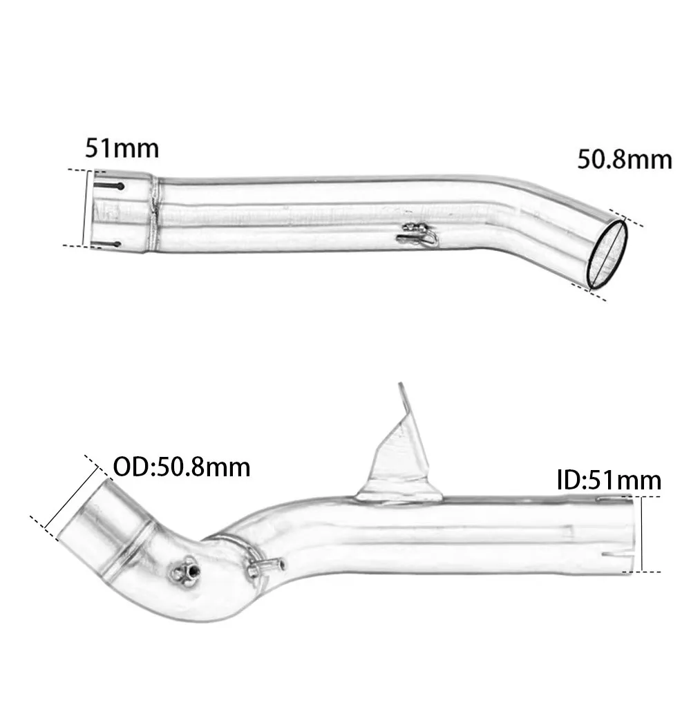 For BMW F750GS F850GS 2018-2023 F 750 850 F750 F850 GS ADV Motorcycle Exhaust System Muffler Mid Tail Link Pipe 51MM Slip-On - Image 4