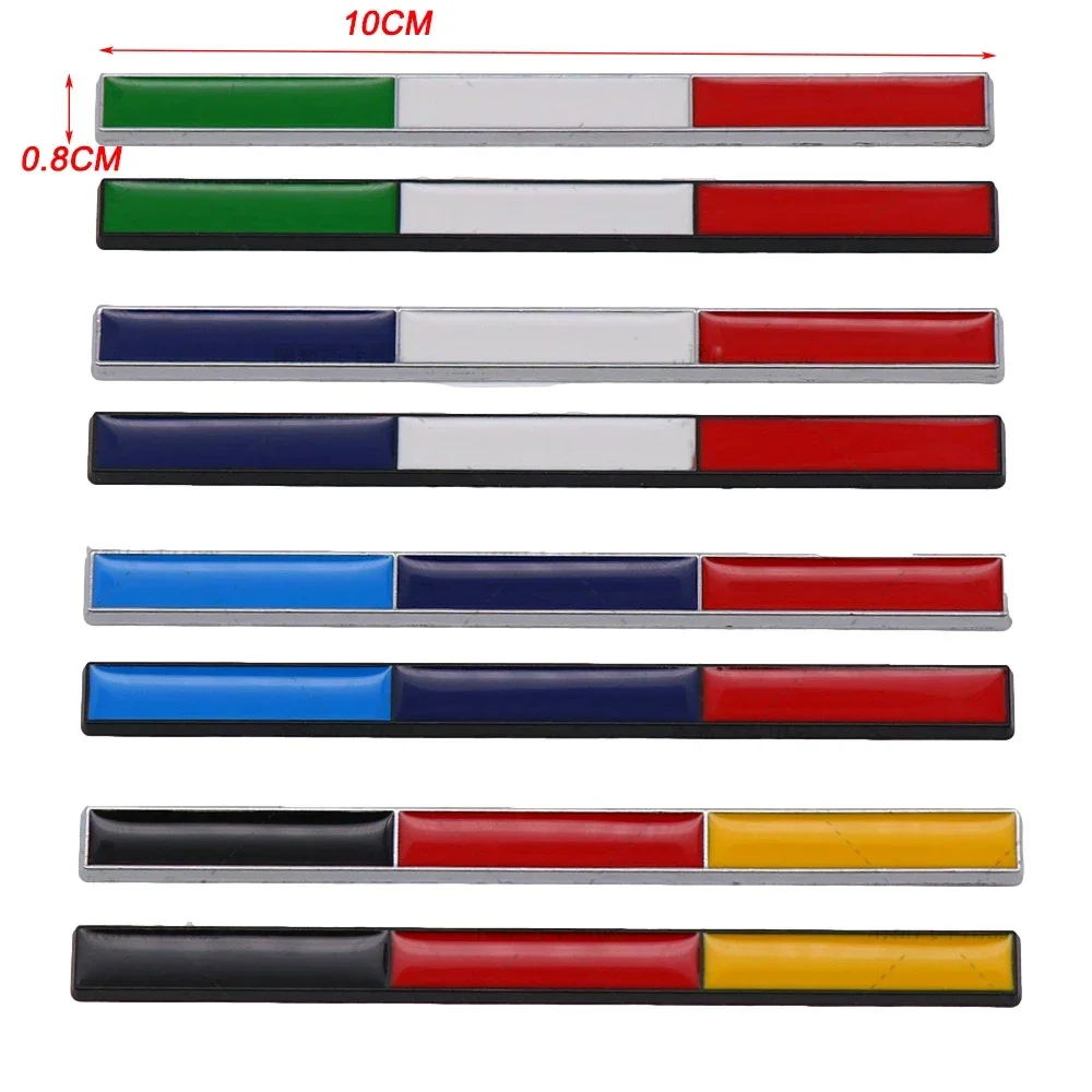 

1Pair Germany Italy France Flag Metal Car Fender Side Badge Sticker for BMW Mercedes Benz Volkswagen Fiat Abarth Citroen Peugeot