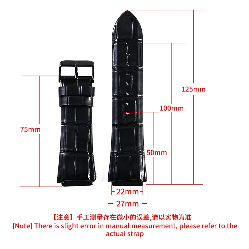 For Guess W0040G1\W0040G2\W0040G3 Series Men's Needle Buckle Blue Rose Gold Buckle 22mm Cow Genuine Leather Watchbands