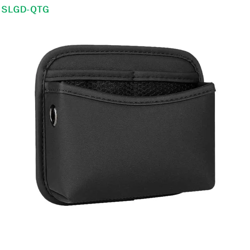 NEW PU Leather Car Organizer Pocket Bag For Collecting Bag Cards Phone Key Paste Box Self Adhesive Car Storage Pocket
