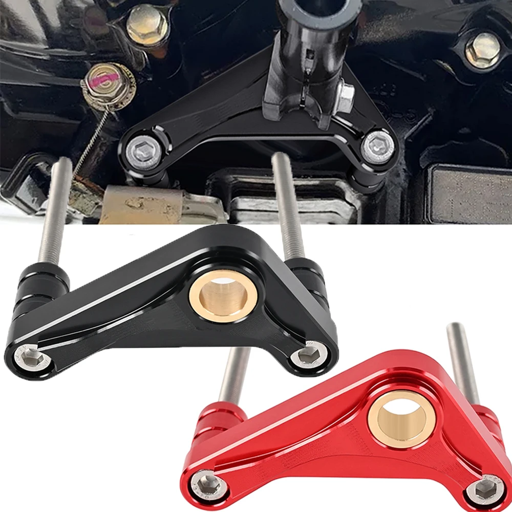 

Рычаг переключения передач мотоцикла, поддержка вала переключения передач 6061, алюминий, черный, красный для Honda Grom Monkey 125 2014 2015 2016 2017-2020