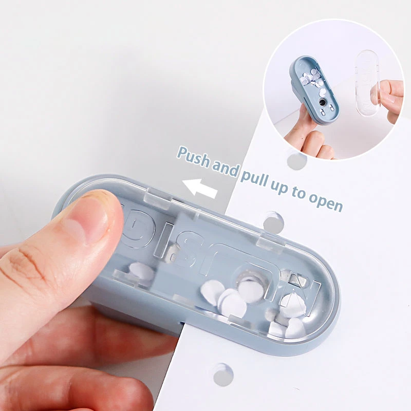 Small Size 1 Hole Paper Punch 6mm Ticket DIY Puncher Machine 4 Colors Design