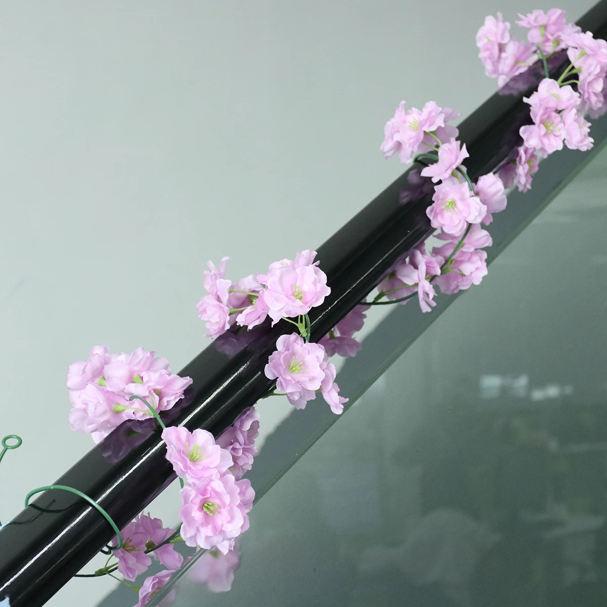 

Artificial Flower Vines Cherry Blossom Wedding Hanging Vine Faux Hydrangea Fake Flower Decorations Home Festivel