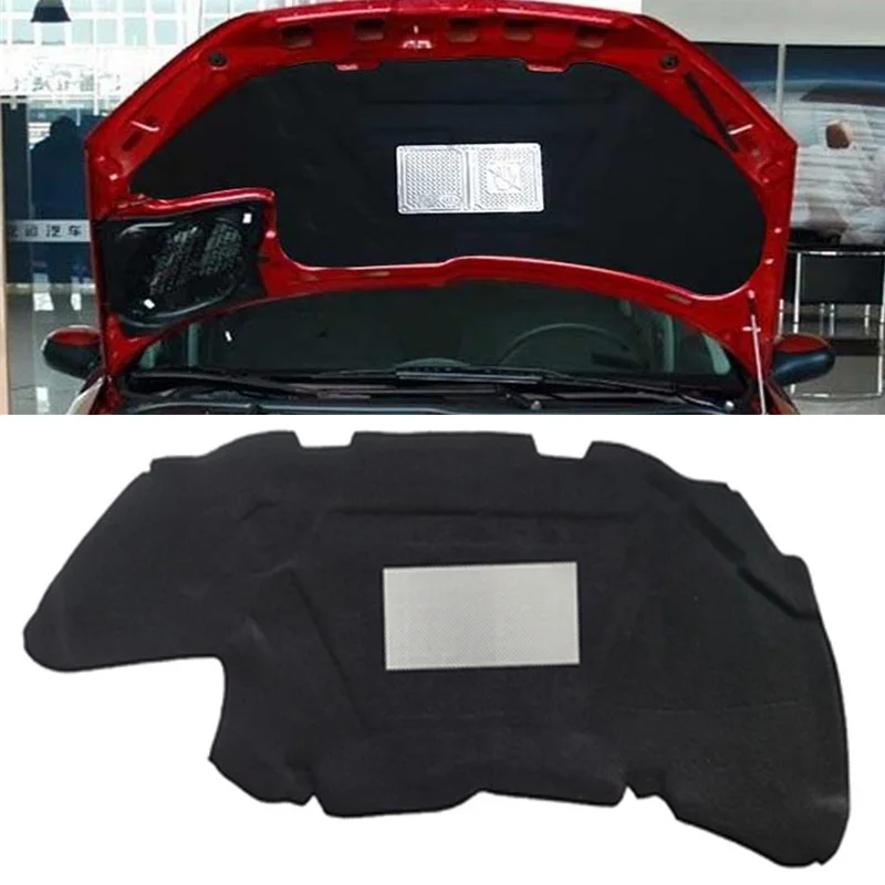 1Lot Fold Package Shipping For 2003-2013 Peugeot 206 Car Hood Engine Heat Sound Insulation Pad Cotton Soundproof Cover Mat