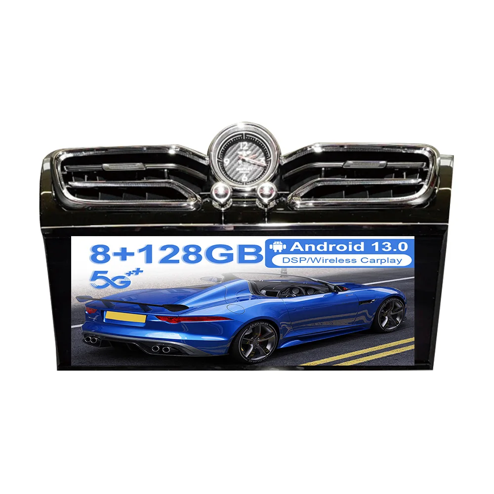 Android 14.0 8+256GB Auto Stereo For Bentley Bentayga 2016 2017 - 2023 Car Radio Multimedia Player Car GPS Navigation Headunit