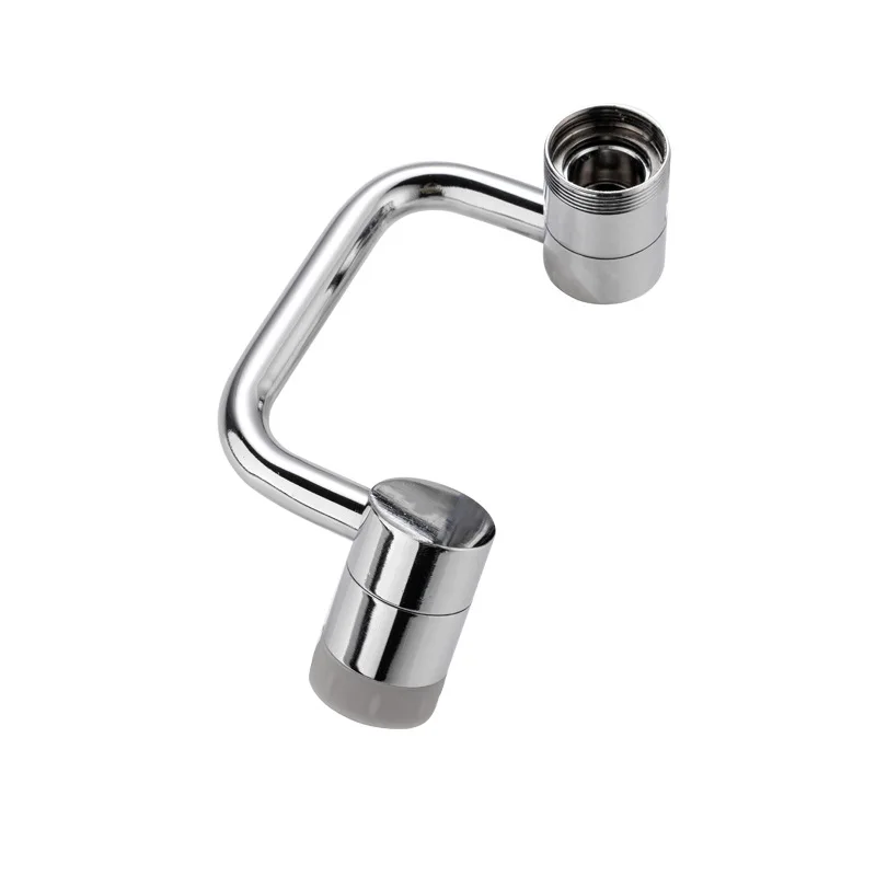 

Universal rotatable all copper aerator spout splash proof head light luxury wind Faucet U-shaped robotic arm extender