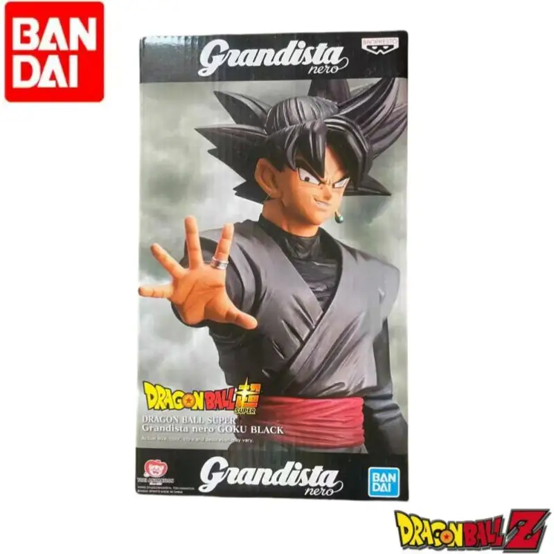 

В наличии оригинальные товары Bandai, экшн-фигурка Гоку, черная фигурка, модель, украшения, праздничные подарки, Dragon Ball Banpresto