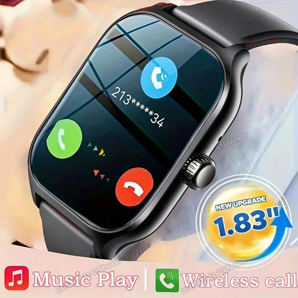 

Смарт-часы 2026 для Android/iOS: 2,01-дюймовый цветной экран, Bluetooth, звонки, фитнес-трекер. Новинка для мужчин и женщин.