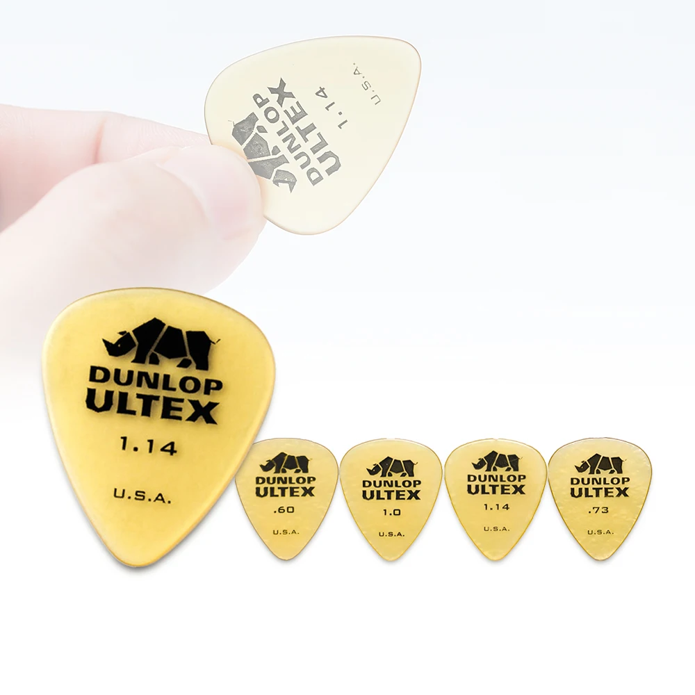 

Dunlop 421R Ultex Standard Guitar Picks 6 Pack 0.6/0.73/1.0/1.14mm Mixed Thickness for Acoustic Electric Bass Guitar