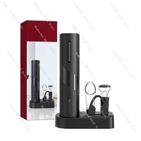 In-Stock Home Essentials, 4-in-1 Electric Wine Opener with Engraving, Complete Wine Set for Gift Giving