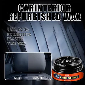 Tire Shine & Plastic Repair Paste - Removes Scratches/Oxid, Restores Shine for Tires/Trim with UV Protect, 5-Min Fix