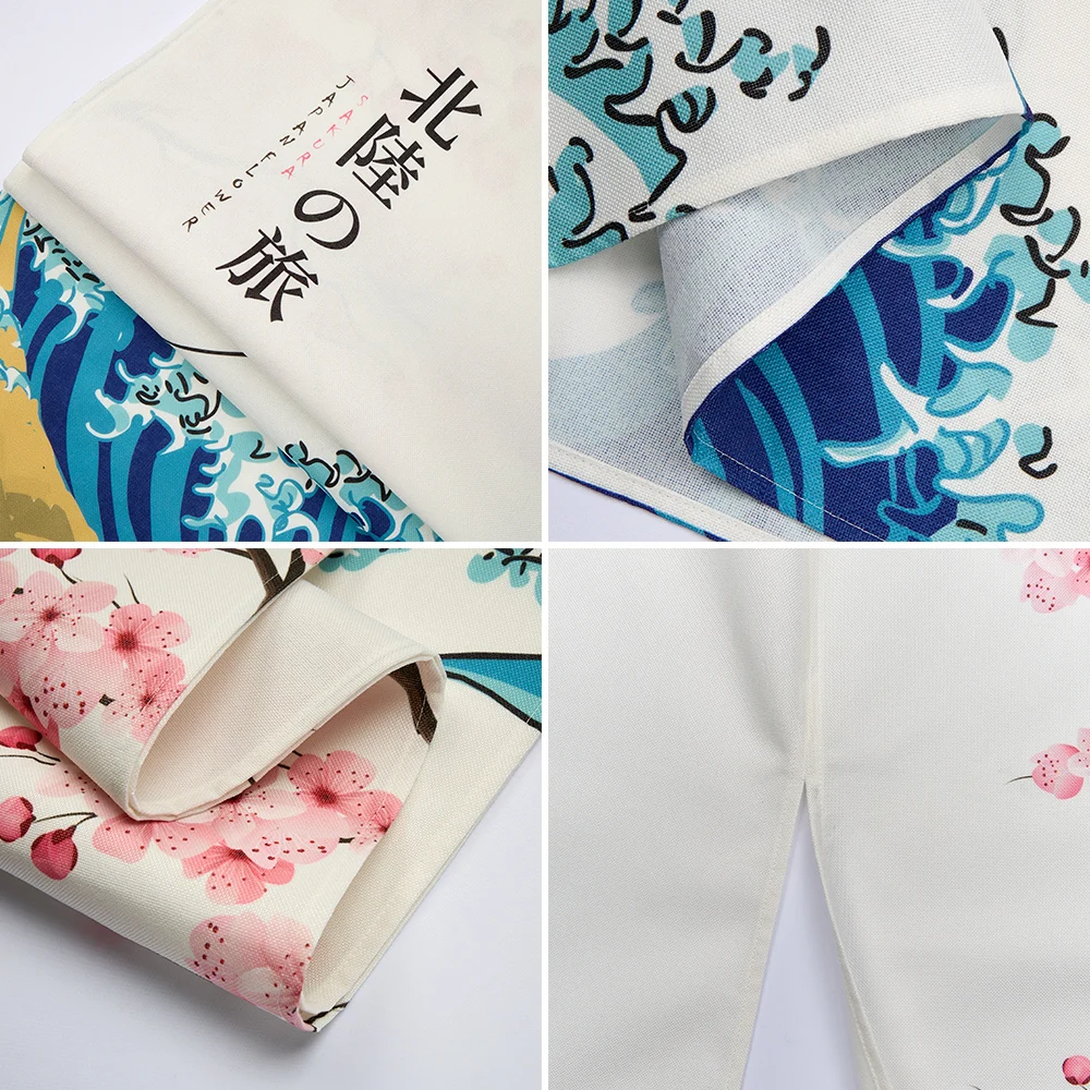 ستارة باب يابانية على شكل قطة سوداء ستارة نورين ريفي للمطبخ وغرفة الطعام ستارة نصف ستارة فاصل للمدخل #5