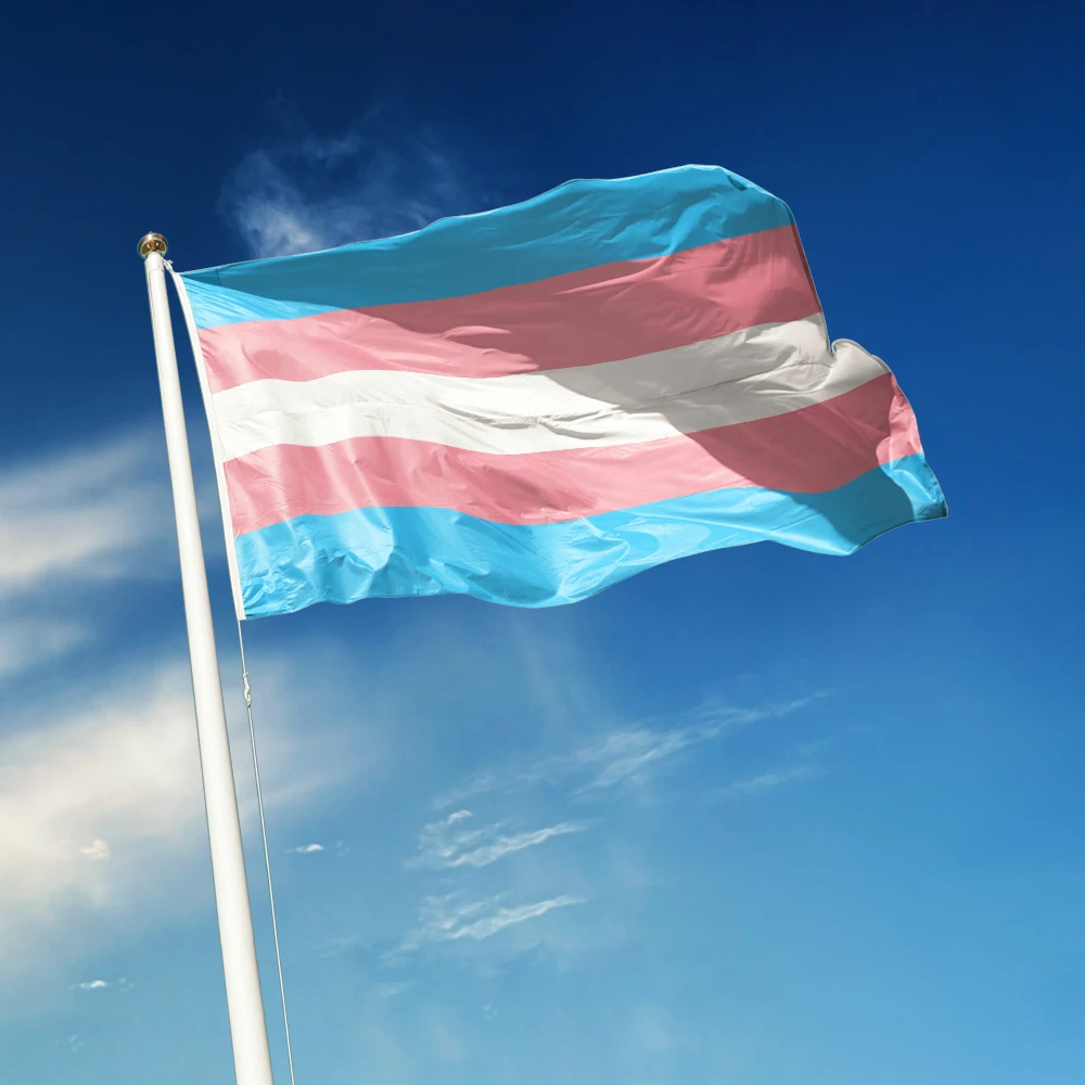 3x5 Ft Transgender trans  Flag Vivid Color and Fade proof Large Bisexual Flags Polyester with Brass Grommets