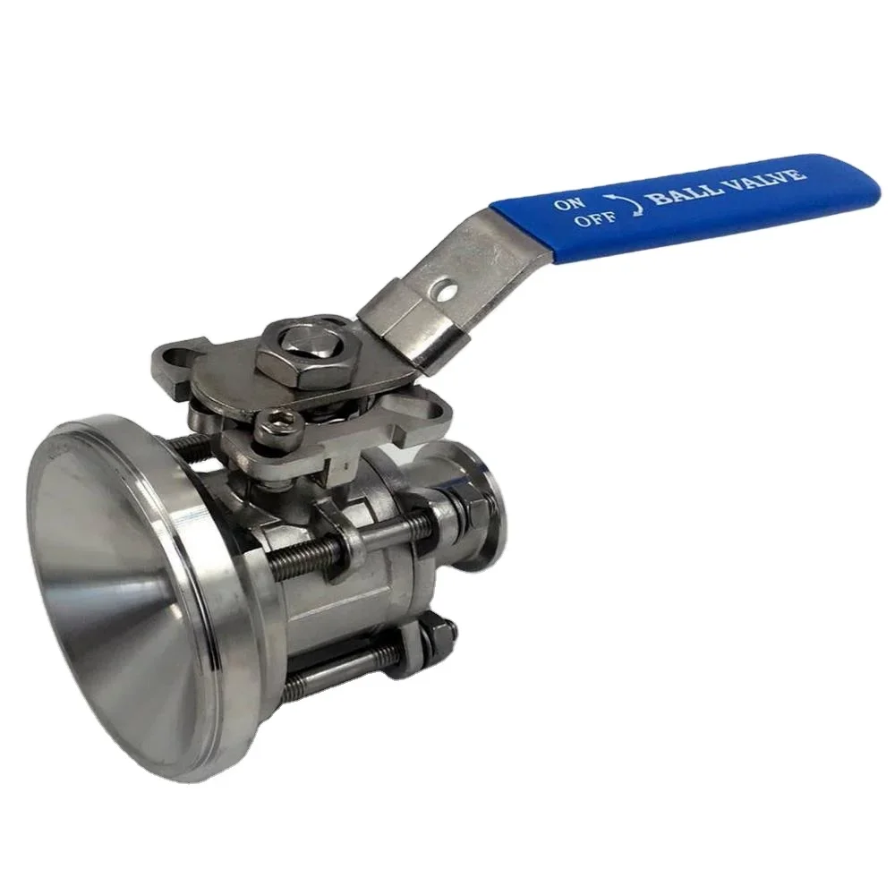 Stainless Steel SS304 Food Grade Sanitary Tri Clamp Fittings Tank Bottom Ball Valve