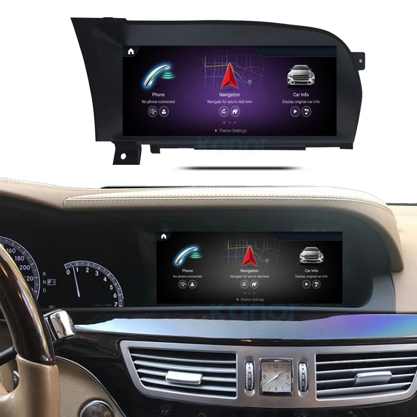 Qualcomm 8 Core CPU 10.25'' Android 13 Radio Car Stereo For Mercedes Benz S Class W221