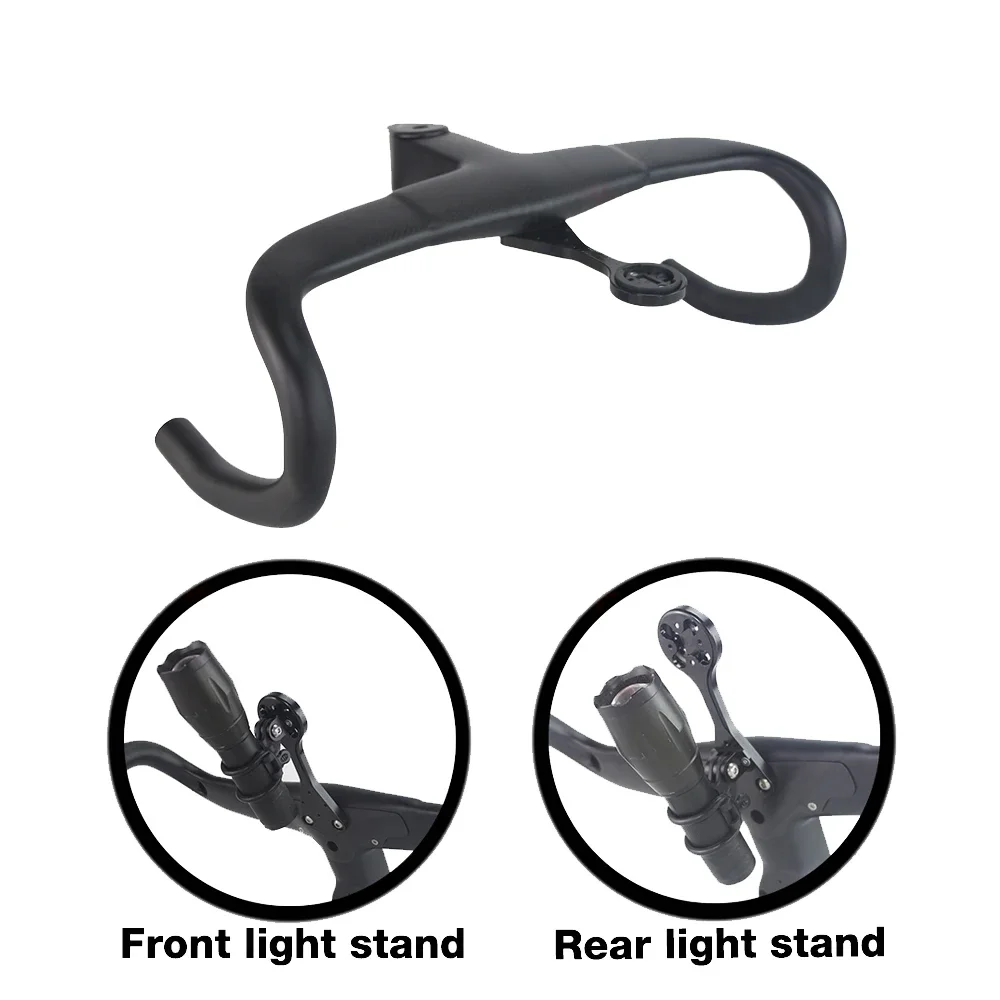Road Bike Handlebar FOR F12 Aero High Strength Full Carbon Fiber 3K/Black Paint With Bicycle Computer Stand