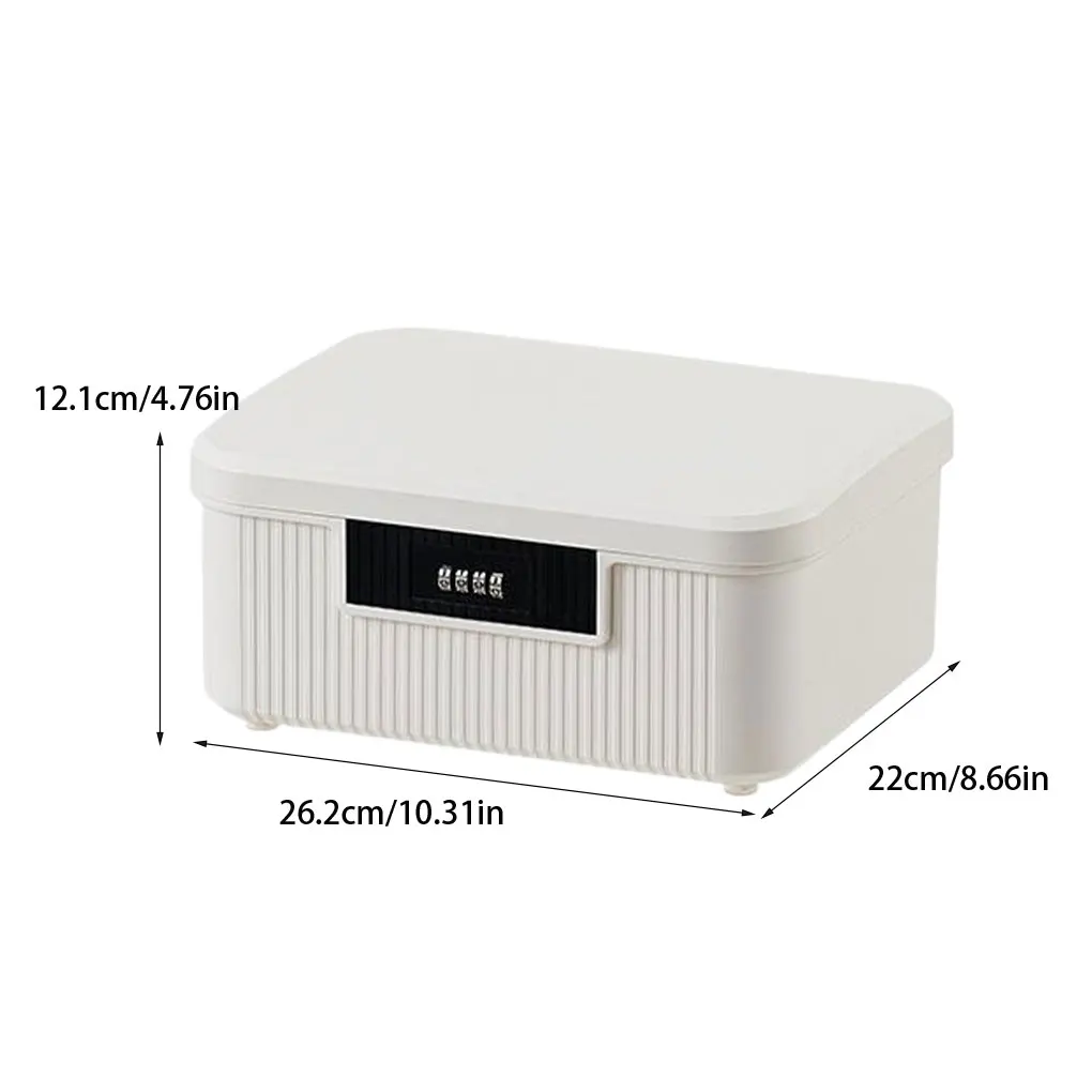 ABS Organizer Box With Secure Password Lock For Documents Plastic Organizer Box Storage Box Safe Box