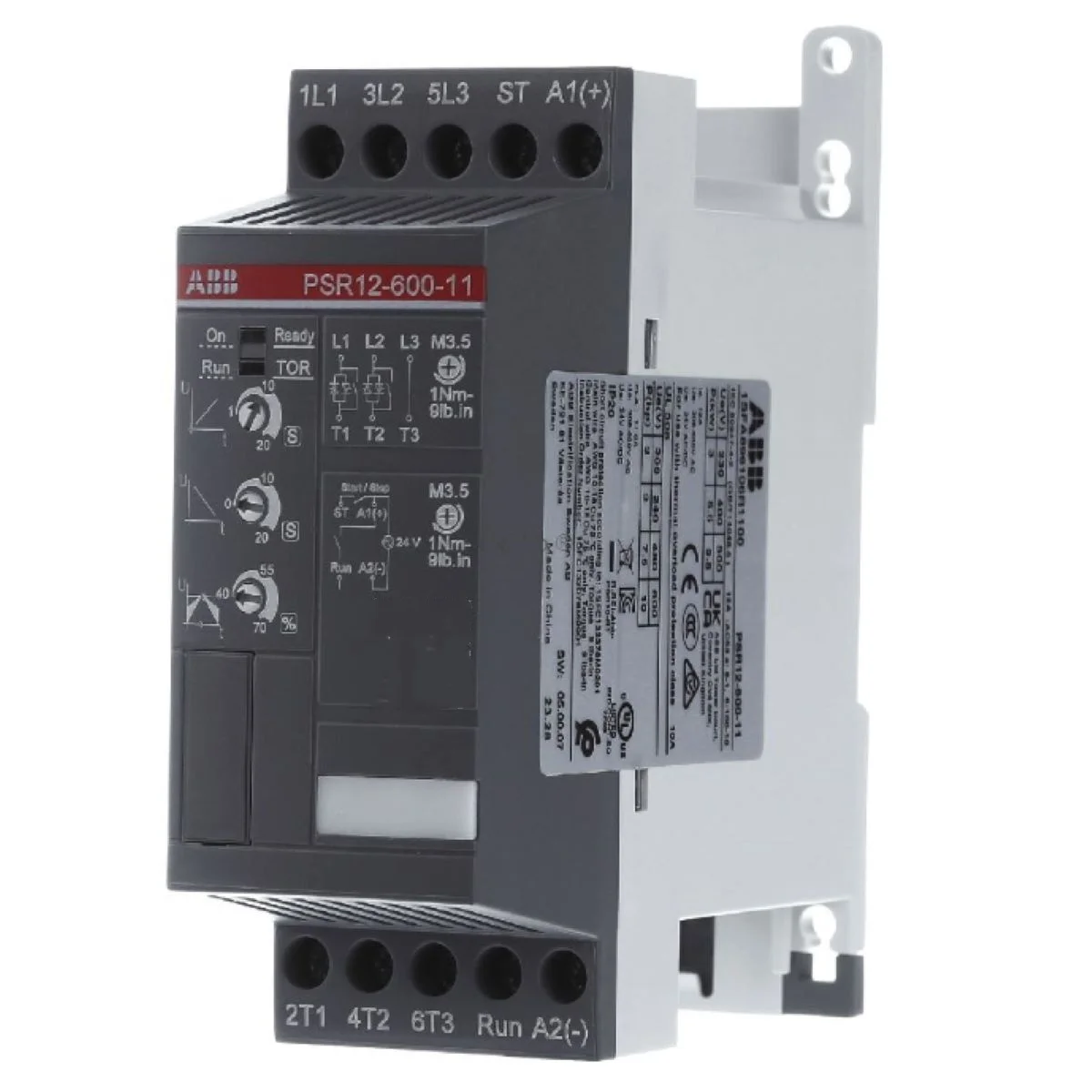 

PSR12-600-11 10134117 1SFA896106R1100 Софтстартер - 12 А - 208 ... 600 В переменного тока