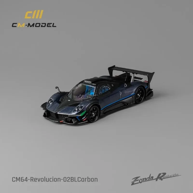 

Модель автомобиля Premium scale 1:64 Pagani Zonda R, голубая и черная, из углеродного сплава, коллекционные украшения, подарки для взрослых для детей