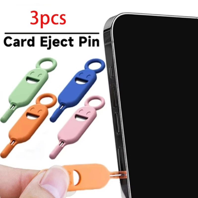 Multifunctional Mini Portable Cellphone Accessories Random Color New Stylish 2 IN 1 SIM Card Removal Needle Pin Protector Case