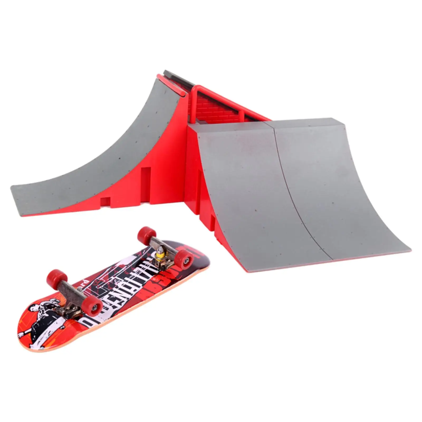 Finger Skateboard Kits Fingerboards Skateboard Ramp Kit Matching Tools for Training Finger Coordination
