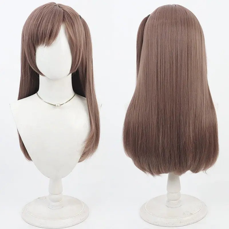 

Парик для косплея «Богиня Победы Нага», коричневый, длинный, термостойкий, из синтетических волос, для Хэллоуина, ролевых игр, вечеринок, карнавалов + шапочка для парика