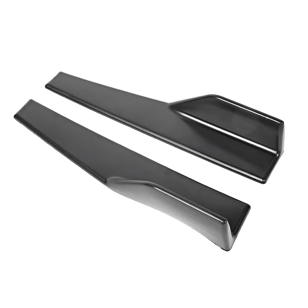 Rok samping mobil Universal Rocker splitter Winglet Diffuser, rok tekstur serat karbon pemisah Rocker rok samping Winglet