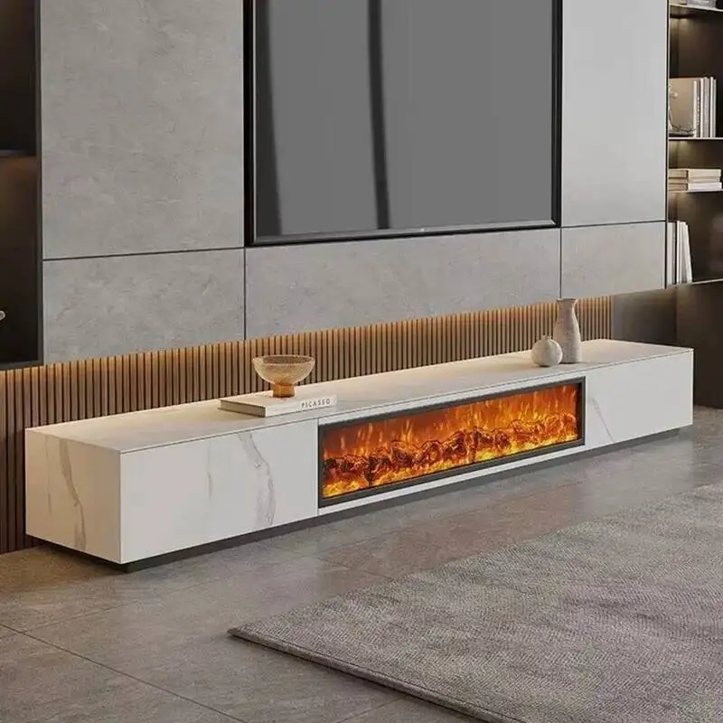 Embedded Fake Fire TV Fireplace Home Living Room Indoor Decorative Cabinet Fireplaces Simulated Flame Heater i