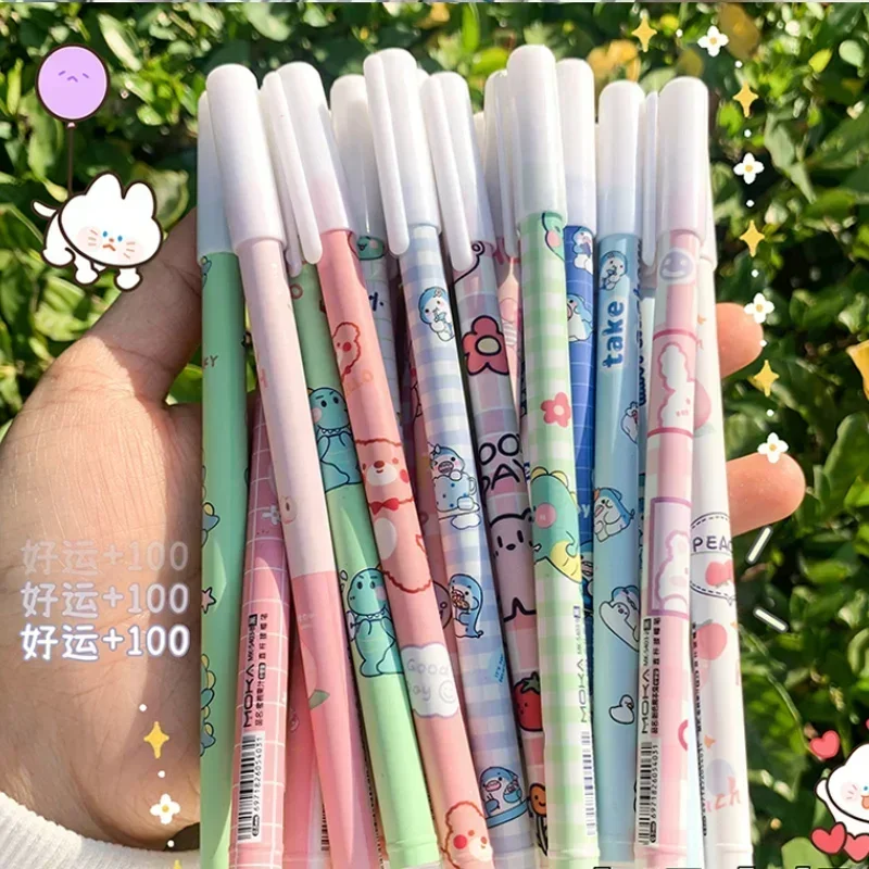 Various Patterns Erasable Gel Pens Fine Tip 0.5mm Smooth Writing Student Creative Set Easy Correct for Notes Art Stationery