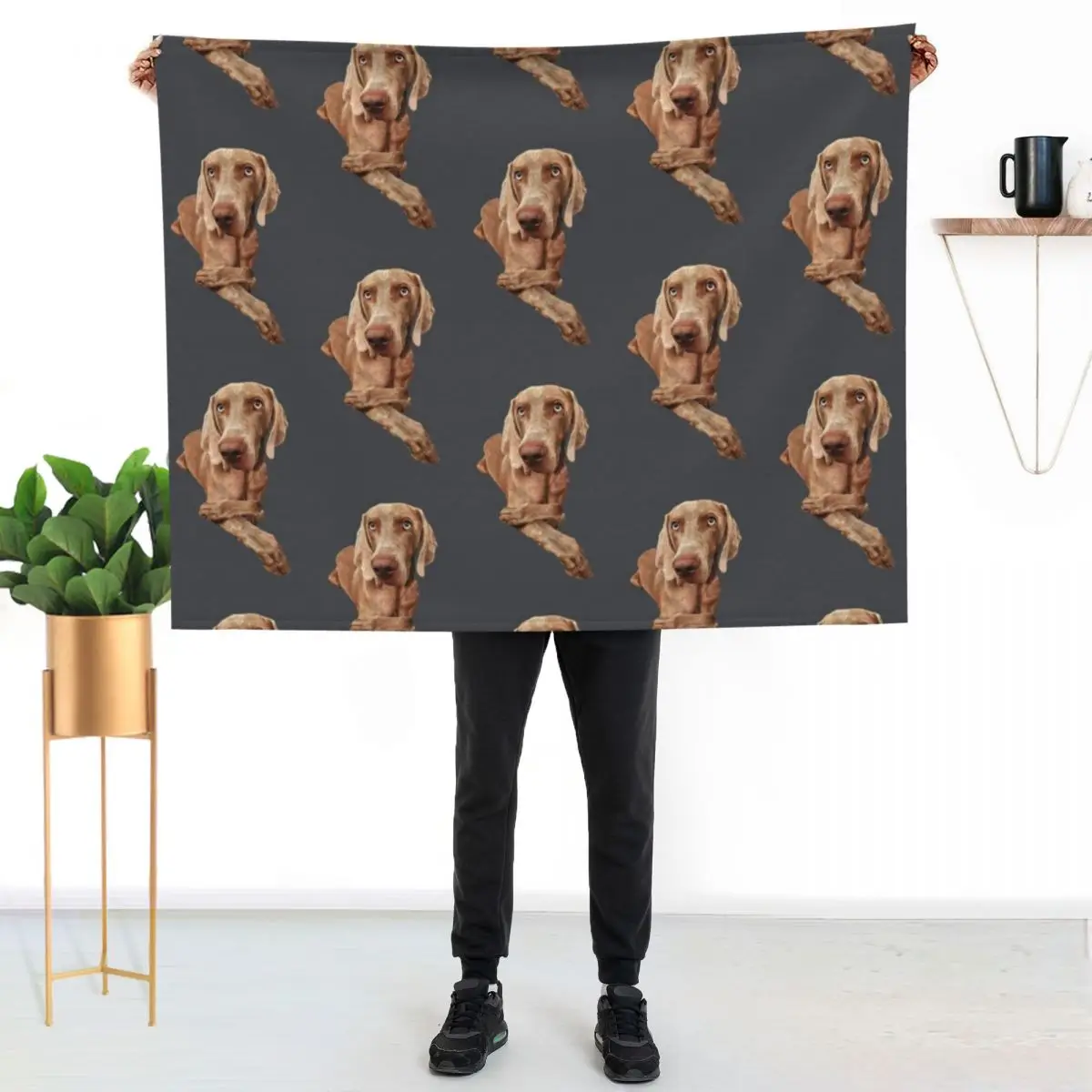 Weimaraner Throw Blanket blankets ands Plush Decorative Sofa Fashion Sofas warm winter Thin Blankets