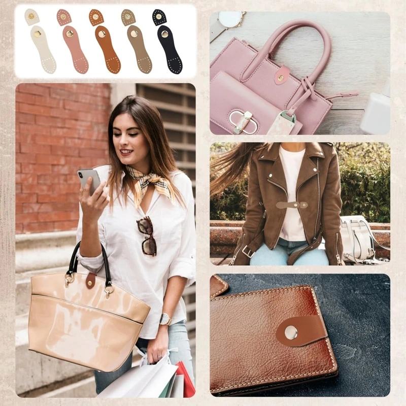 

1-20PCS New Fashion Leather Bag Buckle Handmade Buttons Wallet Hasp Clasp Buckles Card Pack Buckle for DIY Handbag Accessories