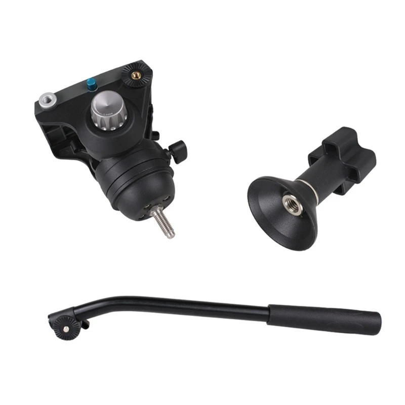 Kepala Video Cairan Berkapasitas Tinggi 100mm dengan Penyeimbang yang Dapat Disesuaikan untuk Berbagai Bobot Kamera