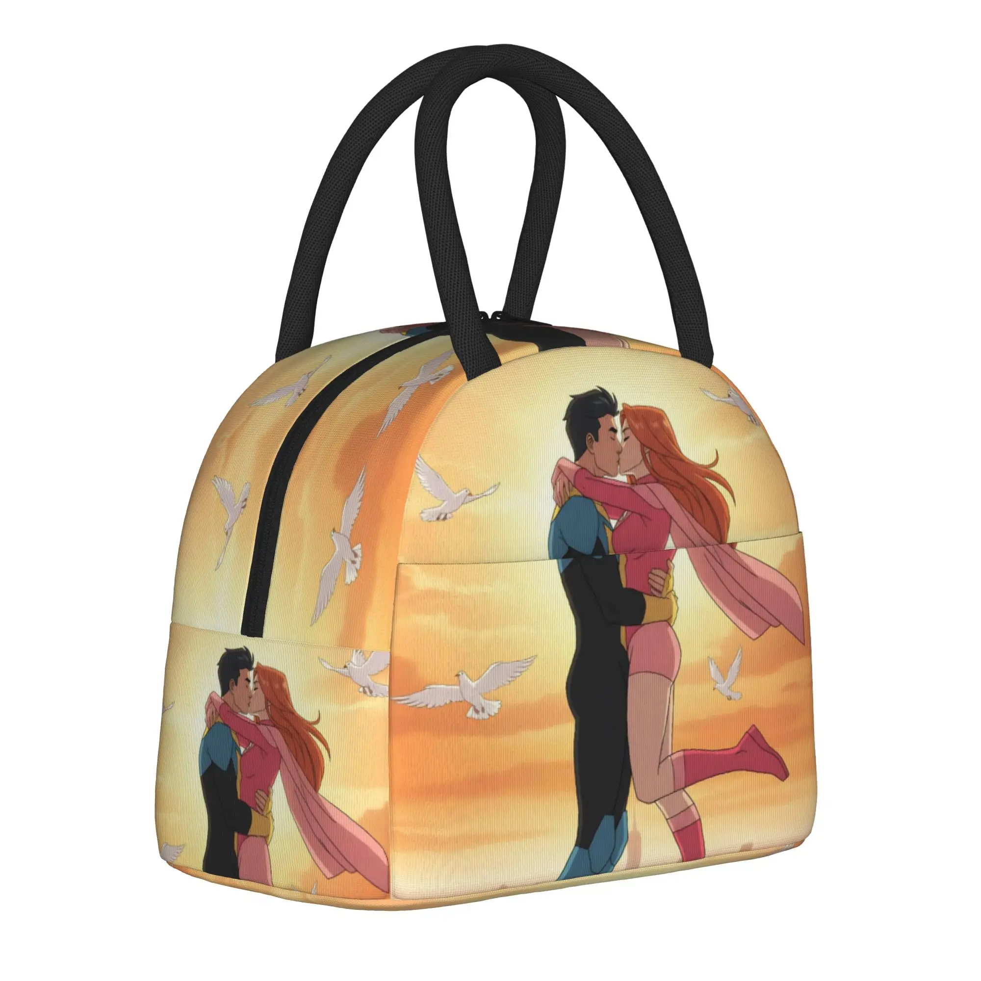 Invincibles Comic Insulated Lunch Bag for Men Women  Food Container Portable Cooler Thermal Lunch Boxes For Travel