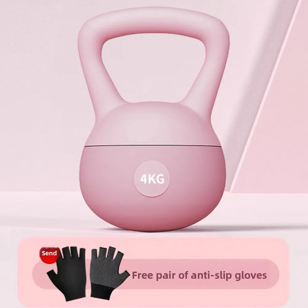 جرس غلاية ناعم للياقة البدنية، سهل الاستخدام، تمارين تدريب القوة، أجراس Kettlebells، دمبل احترافي محمول متعدد الوظائف